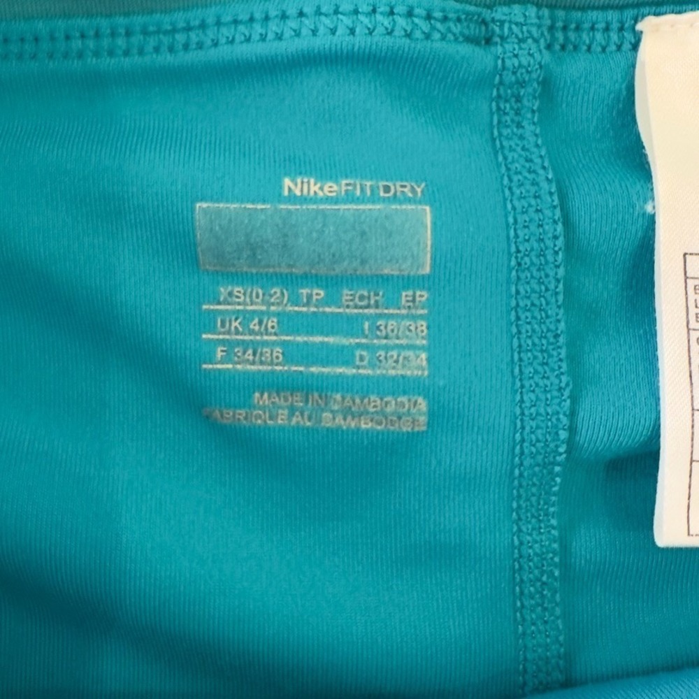 Nike Dri-FIT Tennis Golf Skort-Turquoise Blue-Lined-Pickleball Skirt-Size‎ XS - Picture 8 of 11